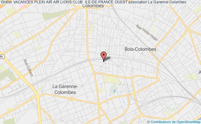 plan association Vacances Plein Air Air Lions Club  Ile-de-france Ouest La  Garenne-Colombes