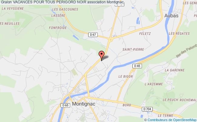 plan association Vacances Pour Tous Perigord Noir Montignac