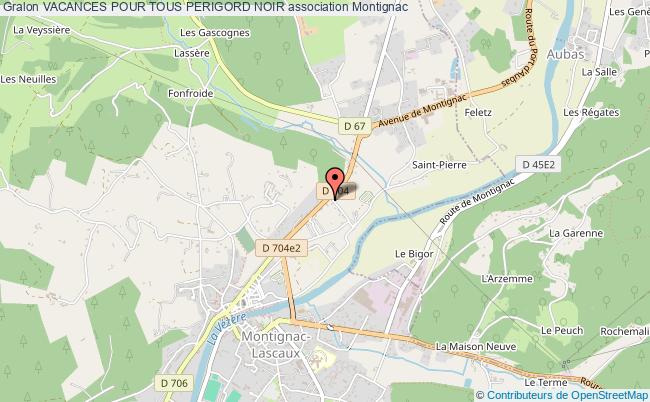 plan association Vacances Pour Tous Perigord Noir Montignac