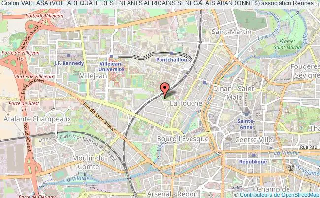 plan association Vadeasa (voie Adequate Des Enfants Africains Senegalais Abandonnes) Rennes