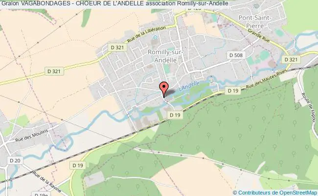 plan association Vagabondages - Choeur De L'andelle Romilly-sur-Andelle