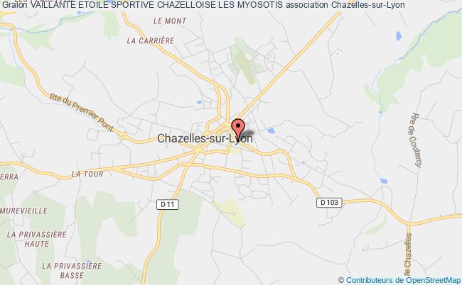 plan association Vaillante Etoile Sportive Chazelloise Les Myosotis Chazelles-sur-Lyon