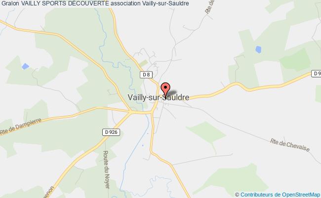 plan association Vailly Sports DÉcouverte Vailly-sur-Sauldre
