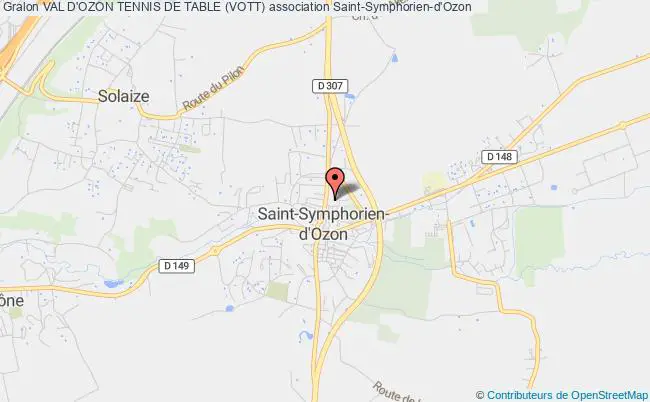 plan association Val D'ozon Tennis De Table (vott) Saint-Symphorien-d'Ozon