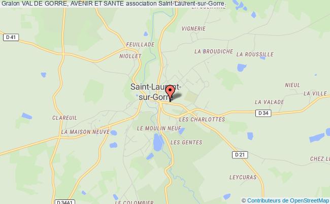 plan association Val De Gorre, Avenir Et Sante Saint-Laurent-sur-Gorre