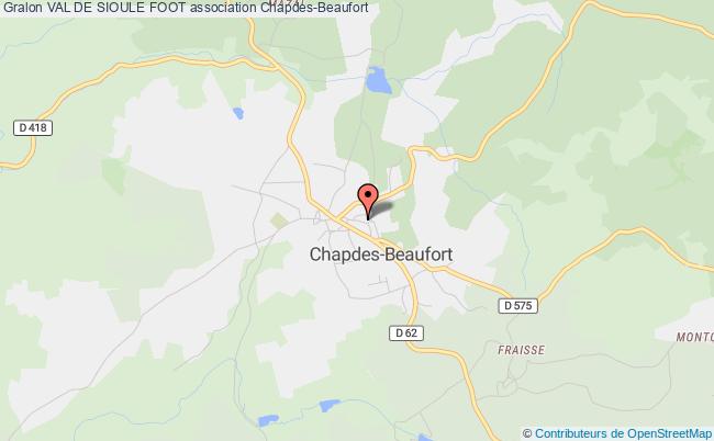 plan association Val De Sioule Foot Chapdes-Beaufort