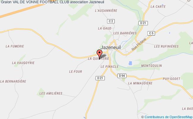 plan association Val De Vonne Football Club Jazeneuil