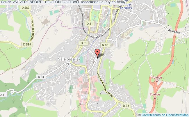 plan association Val Vert Sport - Section Football Le    Puy-en-Velay