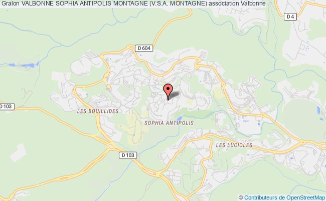 plan association Valbonne Sophia Antipolis Montagne (v.s.a. Montagne) Valbonne Sophia Antipolis