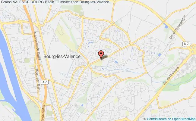 plan association Valence Bourg Basket Bourg-lès-Valence