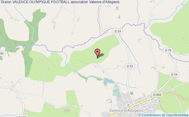 plan association Valence Olympique Football Valence-d'Albigeois