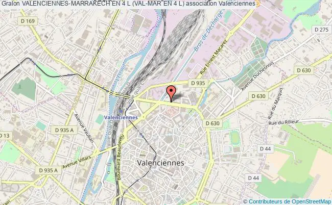 plan association Valenciennes-marrakech En 4 L (val-mar En 4 L) Valenciennes