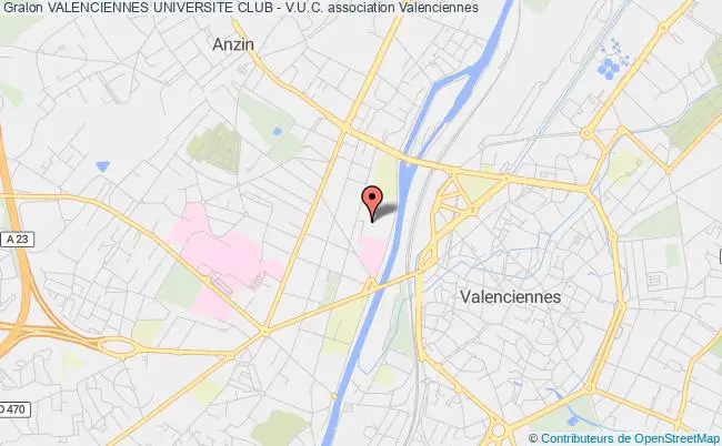 plan association Valenciennes Universite Club - V.u.c. Valenciennes