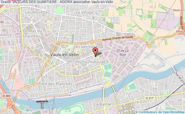 plan association Valeurs Des Quartiers - Agora Vaulx-en-Velin