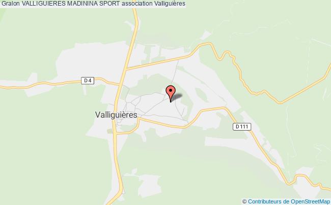 plan association Valliguieres Madinina Sport Valliguières