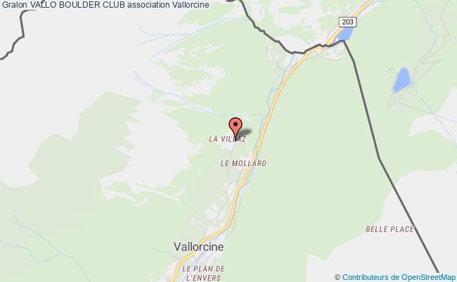 plan association Vallo Boulder Club Vallorcine
