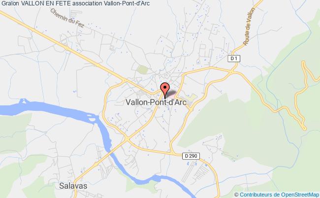 plan association Vallon En Fete Vallon-Pont-d'Arc