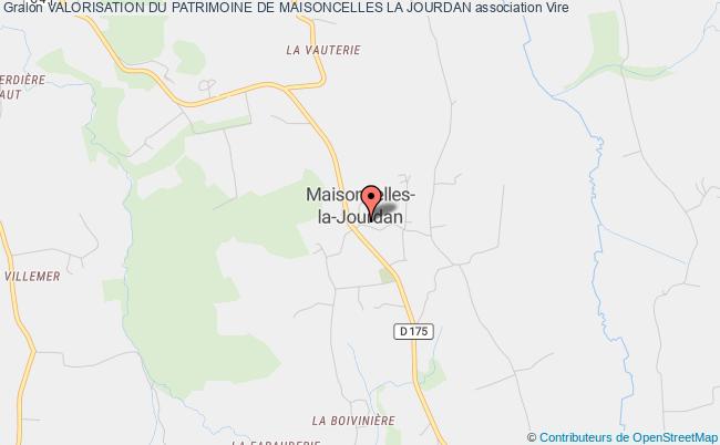 plan association Valorisation Du Patrimoine De Maisoncelles La Jourdan Vire Normandie