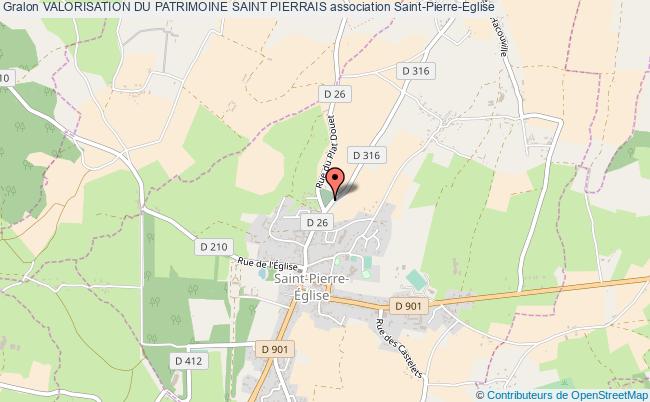 plan association Valorisation Du Patrimoine Saint Pierrais Saint-Pierre-Église