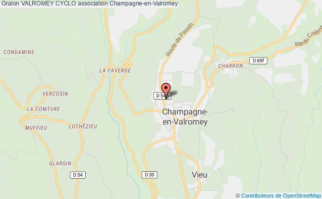 plan association Valromey Cyclo Champagne-en-Valromey