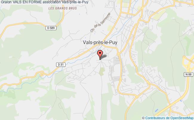 plan association Vals En Forme Vals-près-le-Puy