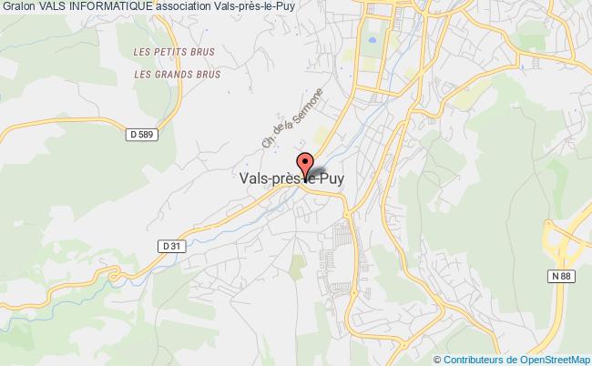 plan association Vals Informatique Vals-près-le-Puy
