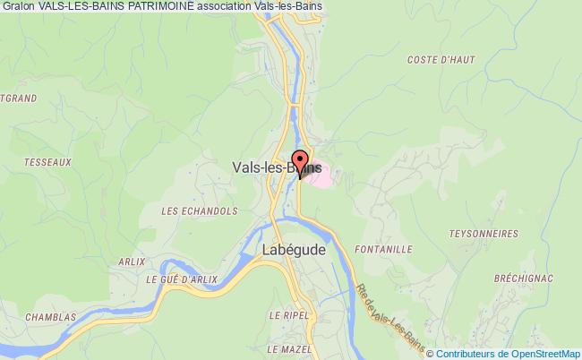 plan association Vals-les-bains Patrimoine Vals-les-Bains
