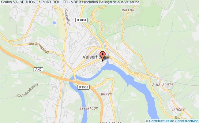 plan association Valserhone Sport Boules - Vsb Valserhône