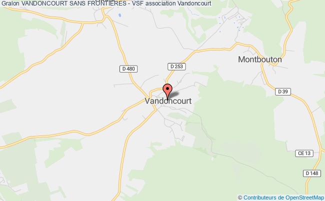 plan association Vandoncourt Sans FrontiÈres - Vsf Vandoncourt