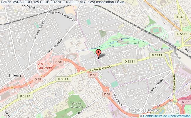 plan association Varadero 125 Club France (sigle: Vcf 125) Liévin