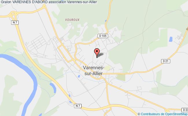 plan association Varennes D'abord Varennes-sur-Allier