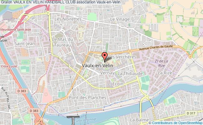 plan association Vaulx En Velin Handball Club Vaulx-en-Velin