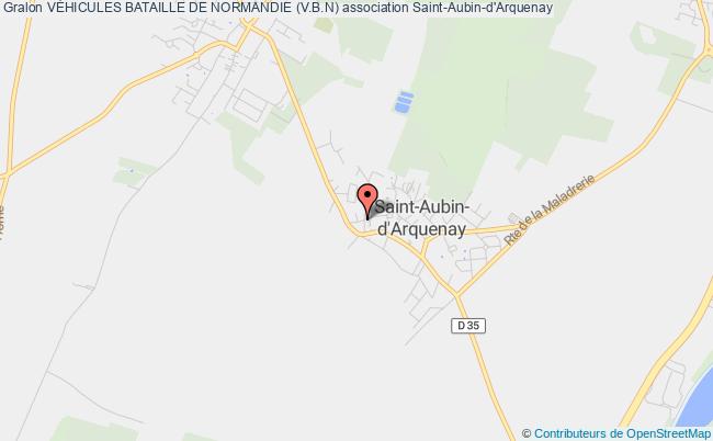 plan association VÉhicules Bataille De Normandie (v.b.n) Saint-Aubin-d'Arquenay