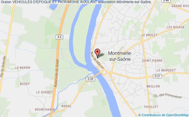plan association Vehicules D'epoque Et Patrimoine Roulant Montmerle-sur-Saône