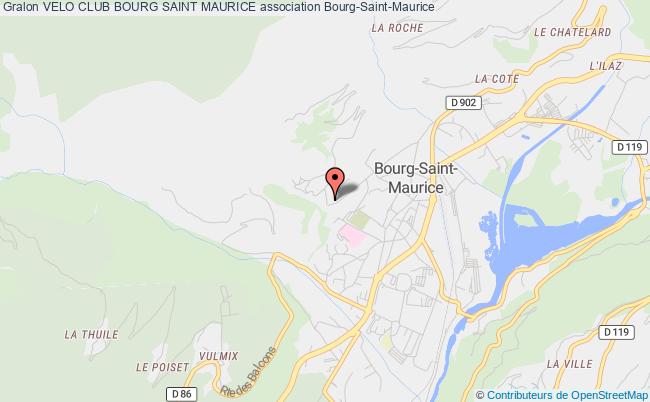 plan association Velo Club Bourg Saint Maurice Bourg-Saint-Maurice