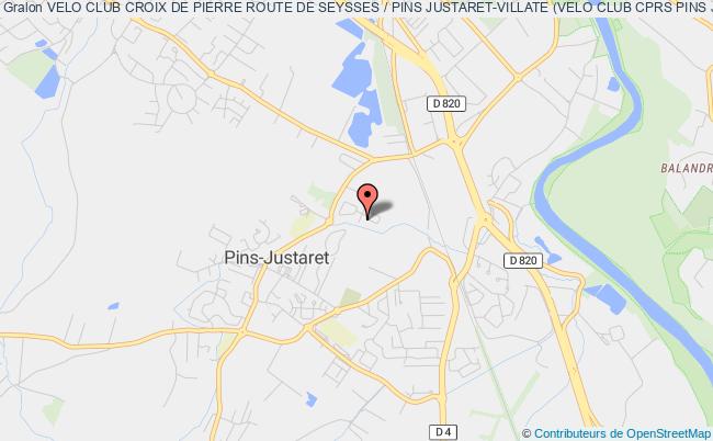 plan association Velo Club Croix De Pierre Route De Seysses / Pins Justaret-villate (velo Club Cprs Pins Justaret-villate) 