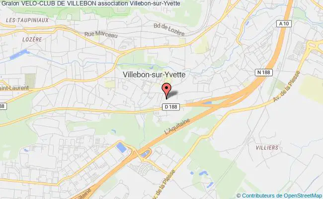 plan association Velo-club De Villebon Villebon-sur-Yvette