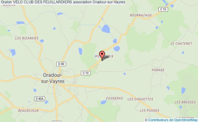plan association VÉlo Club Des Feuillardiers Oradour-sur-Vayres