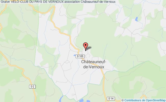 plan association Velo-club Du Pays De Vernoux Châteauneuf-de-Vernoux