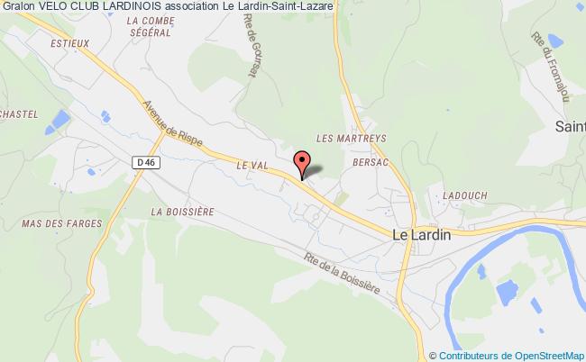 plan association Velo Club Lardinois Le Lardin-Saint-Lazare
