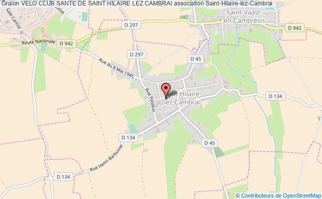 plan association Velo Club Sante De Saint Hilaire Lez Cambrai Saint-Hilaire-lez-Cambrai