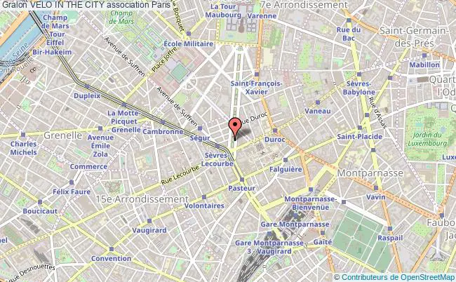 plan association Velo In The City Paris