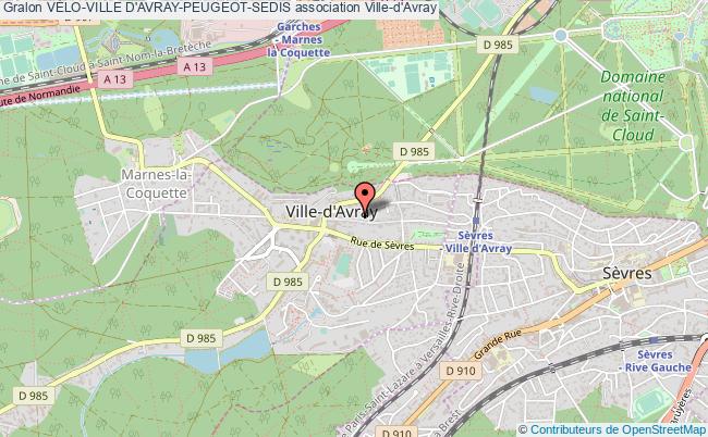 plan association VÉlo-ville D'avray-peugeot-sedis Ville-d'Avray