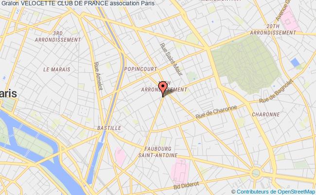 plan association Velocette Club De France Paris
