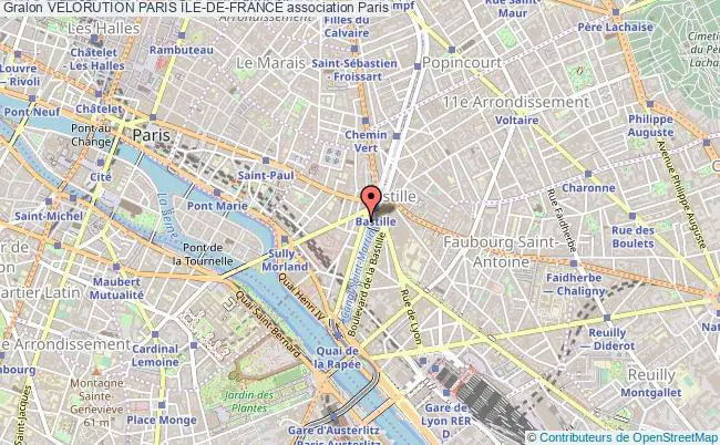 plan association VÉlorution Paris Île-de-france Paris