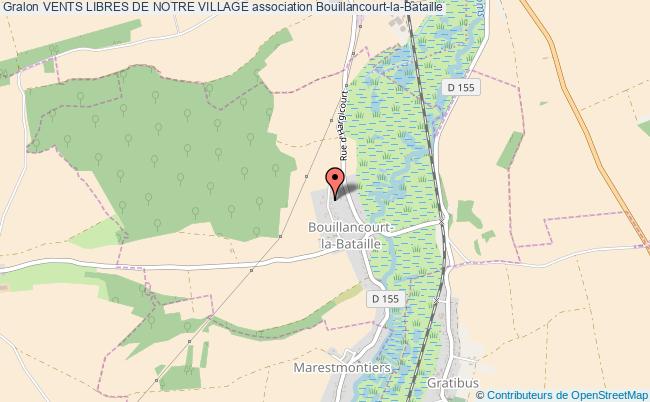 plan association Vents Libres De Notre Village Bouillancourt-la-Bataille
