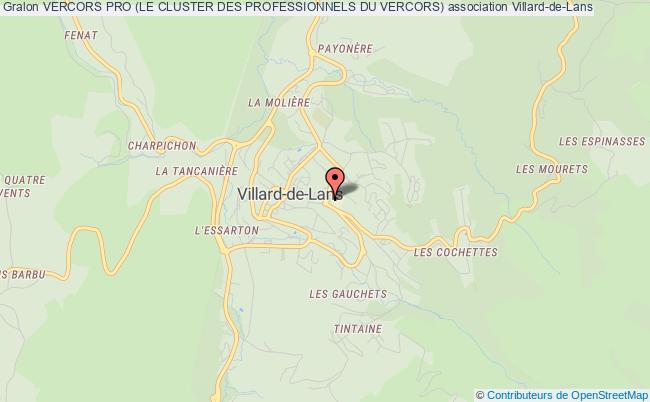 plan association Vercors Pro (le Cluster Des Professionnels Du Vercors) Villard-de-Lans