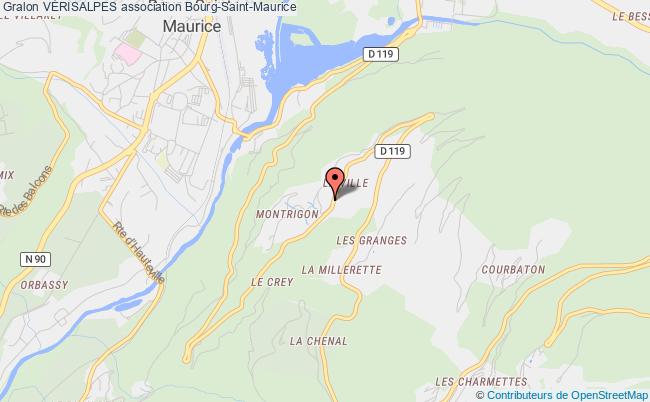 plan association VÉrisalpes Bourg-Saint-Maurice