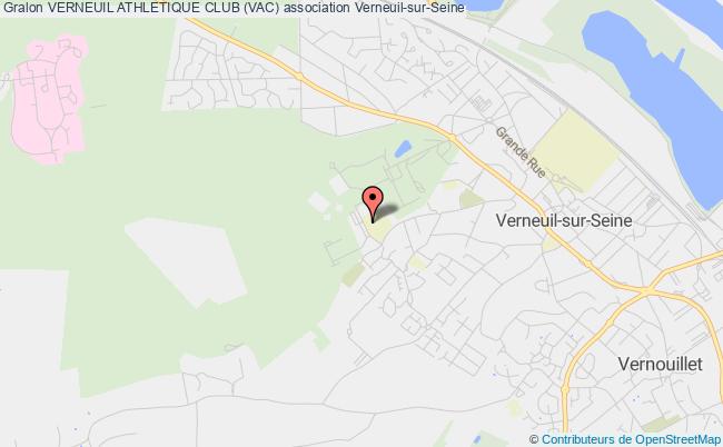 plan association Verneuil Athletique Club (vac) Verneuil-sur-Seine