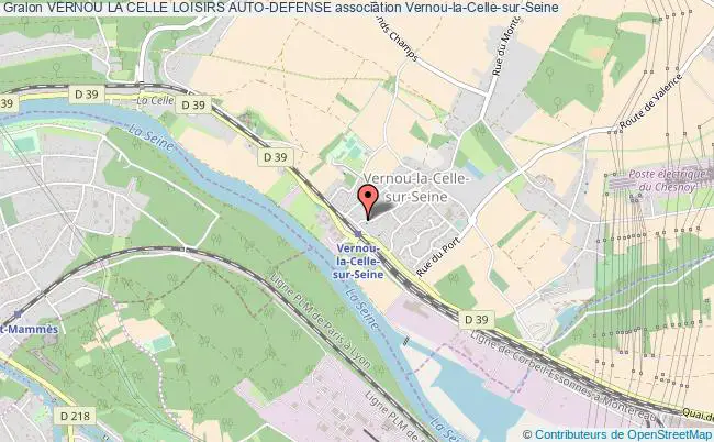 plan association Vernou La Celle Loisirs Auto-defense Vernou-la-Celle-sur-Seine